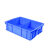 海客艺佳周转箱长方形塑料盒零件盒分格箱多格箱螺丝盒分类盒收纳盒大2格蓝色570-420-155