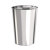 海斯迪克 HK-8010 圆形不锈钢垃圾桶 带内桶室内商场垃圾桶 翻盖港式桶 不锈钢本色38*73cm