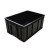 周转箱塑料箱黑色带盖pcb板箱加厚收纳箱物流箱 21# 外380*245*100mm