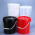 工业级水桶塑料桶密封桶油漆桶油墨桶胶桶桶小桶大桶机油桶带盖带提手15L升KG公斤白色油嘴盖 15L-白色-油嘴盖（30个装）
