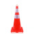 【链工】锥圆锥红白雪糕筒交通设施安全警示路障锥PVC橡胶路锥 30CM