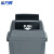 希万辉 绿色60L厨余垃圾 商用新国标大号翻盖垃圾桶户外垃圾分类垃圾桶XWH0003
