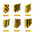水泥防撞墩 交通市政工程高速公路路障施工隔离防护墩 黑黄红白管 42直径连接杆2米长/条