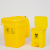 新料加厚平口手提 垃圾袋医院废物包装袋 黄色垃圾袋 平口100X11050只装