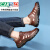 卡帝乐鳄鱼（CARTELO）新品高档2024男鞋洞洞商务运动镂空透气休闲皮鞋真皮夏季皮凉鞋 黑色 38