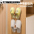 百圣牛浴室拖鞋架壁挂式免打孔卫生间墙壁厕所鞋子沥水置物挂架收纳LL8 3个装：透灰色