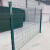 丰昂 桃型柱铁丝网公路防护网护栏网小区别墅围栏防护栅栏 丝粗5毫米高1.8米*3米长含1柱
