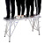 马凳折叠升降加厚脚手架加高刮腻子室内装修工程梯子平台 加强加厚加固防滑面200*25加高2.3