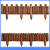 德威狮 户外庭院防腐木桩围栏栅栏篱笆 长90厘米 (矮50高60直径6厘米) 单位：件