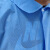 一次性工作服白大褂无纺布防尘养殖厂实验室参观服加厚 L(165-170) PP蓝色橡筋袖纽扣款
