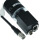 工业相机6芯电源线hr10a-7p-6s柔性IO触发线巴斯勒工业相机电源 黑色 直头 8m