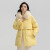 鸭鸭（YAYA）羽绒服女款2023年冬季新品中长款狐狸毛领时尚休闲保暖外套SX 米色 S