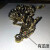 季风岛中国金龙活动关节龙摆件精致模型3D打印环保玩具茶宠鱼缸车内装饰 纯金属龙黄铜40cm