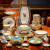 康普诗（COMEPUSSI）景德镇陶瓷骨瓷餐具高奢碗 爱马仕中式家用饭碗汤碗单个乔迁组合 8英寸爱马仕天元深盘