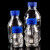 海斯迪克 HKCL-161 蓝盖试剂瓶 透明丝口玻璃瓶 螺纹口带刻度螺口试剂瓶 带刻度透明样品瓶 高硼硅 1000ml