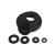 FACEMINI CJ-228黑色绝缘平垫塑料塑胶垫圈 2个装 2.5*5*1(1000个)