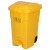 冰禹 BY-065 医疗垃圾桶黄色加厚（240L带轮子脚踏医疗专用）诊所卫生院医疗废物垃圾桶