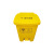 钢米 脚踏式医疗废物分类回收垃圾桶 黄色 42*37*54cm 55L脚踏款(10个/箱) 个 4170276