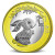 2023年兔年纪念币 二轮十二生肖兔贺岁币 10元面值流通硬币 20枚整卷 银行原卷