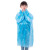 希万辉 加厚一次性雨衣长款全身透明大码便携 儿童加厚开扣款/蓝色白色备注（5个装） 均码