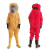 防化服耐酸碱工作服防护面罩消防二级化学防护服轻型连体无尘生物 防毒面具1号