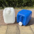 京采无忧 塑料化工桶 加厚塑料油桶方桶储水桶堆码桶 15L升方桶直把蓝色