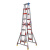 定制3米4米5米6米人字梯梯子梯定制工程阁楼铝合金登高梯加厚议价 加厚加固工程梯2.0米