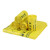 赫钢 加厚黄色医疗垃圾袋(50个)塑料袋  100升 平口90*100 个 黄色 50*60(一捆50个)