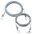 俱威 晾衣绳包塑钢丝绳（可定制裁剪）承载力强 8mm透明定制（室外配件） 拍几件发几米长