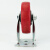 海斯迪克 PVC脚轮红色全包货架手推车轱辘工业轮子 4寸定向轮（2个起售）