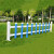 草坪围栏pvc绿化带防护栏 塑钢草坪户外庭院幼儿园栅栏市政绿化 草绿色护栏50厘米高【1米】
