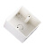 联塑（LESSO）明装开关盒(加厚型)PVC电工套管配件白色 86×86/Φ20Φ25/46