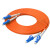 SAMZHE 光纤跳线 LC-LC 多模双芯 橙色 10m G2-LCLC10