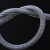 臻工品 包塑镀锌钢丝绳 透明涂塑带胶钢丝绳 带皮PVC钢丝绳 包胶晾衣绳 单位：卷 5mm1米 