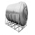 定制银不锈钢水箱卧式储水罐水塔平放加厚太阳能楼顶厨房蓄 加厚6吨长2.6M*宽1.5M*高1.65M