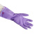 东亚手套 808-5 PVC接袖手套耐油耐磨耐用内衬保暖绒布清洁洗碗手套5副