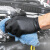 爱马斯(AMMEX)一次性手套 30只/袋 丁腈丁晴 加厚防油防水舒适贴手 卫生清洁厨房 黑色大号