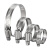 麦锐欧 304不锈钢喉箍 一字管卡箍 水管抱箍管箍 118-140（12mm）10个/套