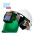 安全帽电焊面罩防护罩脸部头戴式全自动变光焊帽烧焊氩弧焊工 大视野+白色安全帽+10个保护片