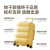 菲华丹特（FERV&DANT）行李箱女新款嘭嘭箱20吋小型轻便登机大容量结实24旅行拉杆箱 椰奶白/磨砂 24寸