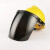 定制电焊面罩配安全帽式焊工防护面具防烤脸护脸全脸焊头戴式焊帽 (深色)面罩+黄色安全帽