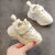 G.DUCKKIDS小黄鸭宝宝鞋子春秋季婴儿运动鞋男女童学步鞋1一2-3岁半软底小白 米色  24码 内长15.5cm