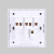 人民电器 PEOPLE 86型暗装开关插座面板 R86H5（灰色）系列 三联双控开关R86H5-3K2/H 
