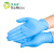 塞莫诗 SI&MOOS 一次性丁腈手套防水卫生清洁工业科研实验牙科检查手套 NM904BL耐磨型100只蓝色 大号L