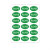 昕维 昕维(xinwei)环保标志ROHS不干胶标签纸绿色产品标签合格商品标识欧洲标准检测标贴纸 40mm*25mm*30大张椭圆（共270贴）