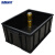 海斯迪克 HKW-71 防静电周转箱 元件物料盒黑色塑料收纳箱 加高5号480*355*220无盖