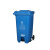 庄太太 【240L脚踏蓝色可回收物】上海分类垃圾桶户外大号带盖干湿分离可回收脚踩垃圾桶带脚踏小区物业