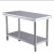 定制不锈钢桌子长方形正方形双层工作台加厚餐馆台子打荷商用 加厚100长*80宽*80高双层