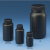 日本NIKKO亚速旺HDPE瓶试剂瓶塑料瓶方形/圆形遮光黑色遮光J角型瓶15-3011-55 方形广口黑色 100ml