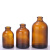 茶色棕色盐水瓶西林点滴瓶实验宠物试剂分装玻璃瓶 250ml+T型塞12只